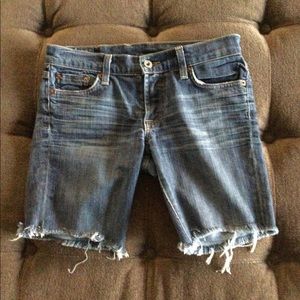 Lucky Brand Bermuda Cutoff Jean Midrise Shorts